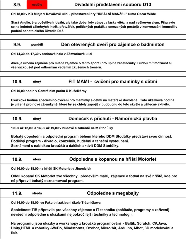 FESTIVAL VOLNÉHO ČASU PRAHY 13 2019 | Praha 13